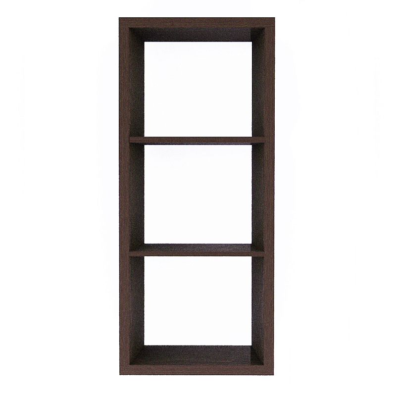 Полка-модуль для книг Primo длина 60 Темный дуб Древесина Черный в Сочи | Loft Concept 