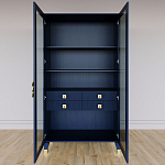 Дизайнерский шкаф витрина Elsa Dreams Blue с 4-мя ящиками варинант исполнения - 5 | Loft Concept в Сочи