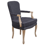 Кресло Aubrey Classical Armchair dark grey velour варинант исполнения - 1 | Loft Concept в Сочи