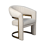 Полукресло Valbonne Chair cream velour варинант исполнения - 2 | Loft Concept в Сочи