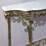 Консоль бронзовая с мраморной столешницей Bronze De Console варинант исполнения - 2 | Loft Concept в Сочи