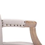Кресло Aubrey Classical Armchair beige flax варинант исполнения - 4 | Loft Concept в Сочи