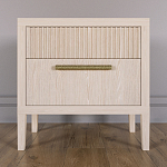 Прикроватная Тумбочка Primo с двумя ящиками Светлый дуб варинант исполнения - 1 | Loft Concept в Сочи