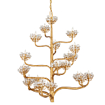 Люстра золотая в виде растения Golden Flower Glade варинант исполнения - 3 | Loft Concept в Сочи