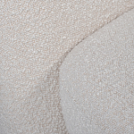 Кресло без подлокотников с обивкой из белой ткани букле Pacification варинант исполнения - 5 | Loft Concept в Сочи