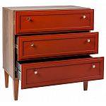 Комод красный из массива бука с 3-мя ящиками Wenge Light варинант исполнения - 3 | Loft Concept в Сочи