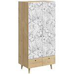 Шкаф с принтом Cotton варинант исполнения - 1 | Loft Concept в Сочи