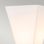 Бра для ванных комнат с матовым черным основанием и белым стеклянным плафоном трапециевидной формы Elstead Lighting варинант исполнения - 2 | Loft Concept в Сочи