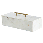 Шкатулка из белого мрамора Save Time варинант исполнения - 1 | Loft Concept в Сочи