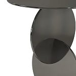 Дизайнерский журнальный стол с основанием из круглых элементов Lirod варинант исполнения - 1 | Loft Concept в Сочи