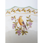 Ваза из голубого фарфора с рисунком птиц и цветов и декоративными элементами Blue Garden варинант исполнения - 5 | Loft Concept в Сочи