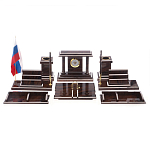 Настольный письменный набор из природного камня обсидиана Team leader варинант исполнения - 1 | Loft Concept в Сочи