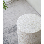 Приставной столик с рисунком из раковин устриц Bone Inlay варинант исполнения - 7 | Loft Concept в Сочи