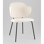 Стул Bellamy букле молочный варинант исполнения - 1 | Loft Concept в Сочи