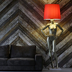 Лампа MANNEQUIN LAMP с абажуром руки на талии варинант исполнения - 3 | Loft Concept в Сочи