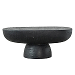 Столик кофейный черного цвета с овальной столешницей и круглым основанием Black Dalmen Table варинант исполнения - 1 | Loft Concept в Сочи