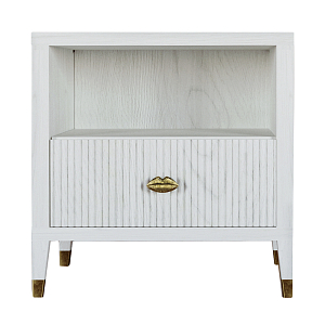 Прикроватная тумбочка с полкой Elsa Dreams White