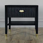 Прикроватная тумбочка с ящиком Elsa Dreams Black варинант исполнения - 5 | Loft Concept в Сочи