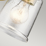 Бра с прозрачным стеклянным абажуром в форме цилиндра Kichler варинант исполнения - 8 | Loft Concept в Сочи