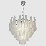 Люстра с подвесками из рифленного стекла в форме капель Textured Glass Chandelier варинант исполнения - 3 | Loft Concept в Сочи