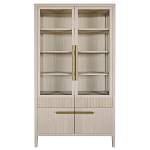 Витрина Primo со стеклянными фасадами и буфетом шпон Светлый дуб варинант исполнения - 1 | Loft Concept в Сочи