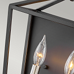 Бра в черном цвете с двумя лампами в форме свечи и стеклянными элементами Hinkley варинант исполнения - 3 | Loft Concept в Сочи