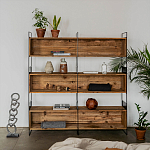Стеллаж Coste Industrial Oak Rack варинант исполнения - 2 | Loft Concept в Сочи