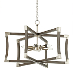 Подвесной светильник в форме фонаря серый Gray Eco Lantern варинант исполнения - 3 | Loft Concept в Сочи