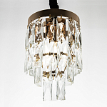 Подвесной светильник с прямоугольными хрустальными подвесками Lunet Crystal Rectangulars Pendant Light 2 варинант исполнения - 3 | Loft Concept в Сочи