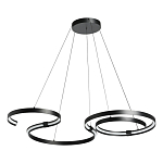 Люстра подвесная светодиодная в виде волнообразной ленты Ribbon Vortex варинант исполнения - 2 | Loft Concept в Сочи