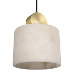 Подвесной светильник с круглым мраморным плафоном Marble square варинант исполнения - 5 | Loft Concept в Сочи