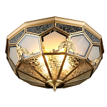 Люстра потолочная Leoni в витражной технике варинант исполнения - 1 | Loft Concept в Сочи