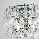 Бра с хрустальными подвесками в виде капель Antoine Crystal Drops Chrome Wall Lamp варинант исполнения - 3 | Loft Concept в Сочи