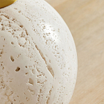 Настольная лампа на круглом основании из натурального камня Bartolomeo варинант исполнения - 1 | Loft Concept в Сочи