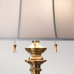 Торшер цвета латунь с белым текстильным абажуром Feiss варинант исполнения - 5 | Loft Concept в Сочи