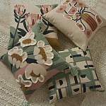Подушка с цветочным принтом Blooming Elegance Rose варинант исполнения - 6 | Loft Concept в Сочи