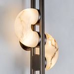 Бра  с фигурным мраморным рассеивателем Spiral of Warm Light варинант исполнения - 3 | Loft Concept в Сочи