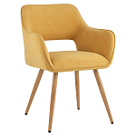 Стул в рогожке желтого цвета NEASAN STOOL варинант исполнения - 1 | Loft Concept в Сочи