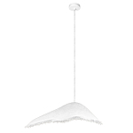 Подвесной светильник с асимметричным волнообразным абажуром и фактурной бахромой по краю Tactile Line варинант исполнения - 2 | Loft Concept в Сочи