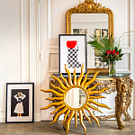 Зеркало-солнце круглое с золотыми с лучами Rays of Peace варинант исполнения - 3 | Loft Concept в Сочи