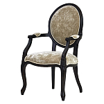 Стул из массива березы с подлокотниками и мягкой обивкой Vintage варинант исполнения - 1 | Loft Concept в Сочи