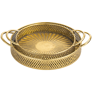 Поднос железный Gold Mesh