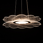 Люстра с прозрачным волнистым плафоном в форме цветка Ethereal Bloom варинант исполнения - 5 | Loft Concept в Сочи