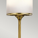 Бра вертикальное с белым полукруглым плафоном и длинным стержнем S Kichler варинант исполнения - 4 | Loft Concept в Сочи