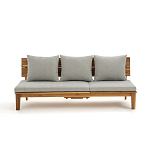 Садовый диван-трансофрмер Kate серый варинант исполнения - 5 | Loft Concept в Сочи