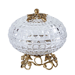 Конфетница из прозрачного рельефного стекла Eden Garden варинант исполнения - 9 | Loft Concept в Сочи