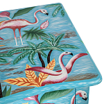 Комод с росписью Розовый фламинго L.XV CHEST OF DRAWERS Flowers with Flamingo варинант исполнения - 4 | Loft Concept в Сочи