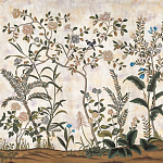 Обои ручная роспись Siam White Metal варинант исполнения - 1 | Loft Concept в Сочи