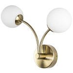 Бра с 2-мя круглыми плафонами из матового стекла Pearl Suspension Light Wall Lamp варинант исполнения - 1 | Loft Concept в Сочи