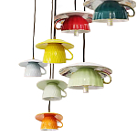 Подвесные светильники в виде разноцветных чашек Flower Reversal варинант исполнения - 2 | Loft Concept в Сочи